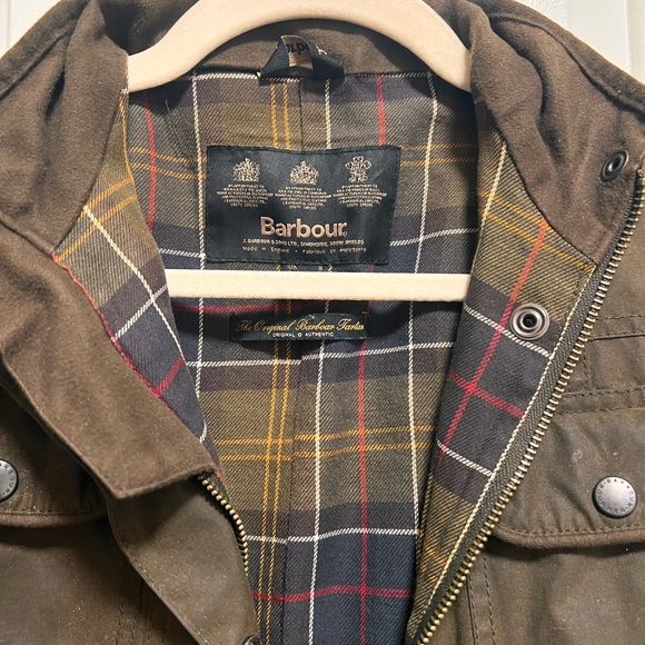 Barbour Olive Waxed Jacket - Picture 3 of 5